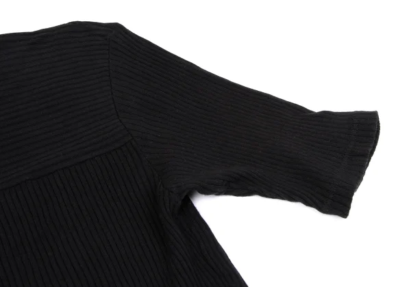 agnes.b homme Cotton Mock Neck Rib T Shirt K-164822_005