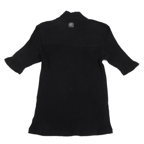 agnes.b homme Cotton Mock Neck Rib T Shirt K-164822_008