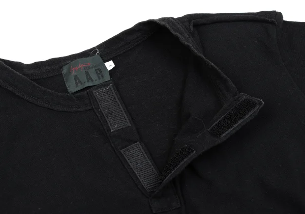 Yohji Yamamoto DURBAN A.A.R Velcro Neck T Shirt K-164823_003