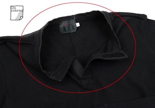 Yohji Yamamoto DURBAN A.A.R Velcro Neck T Shirt K-164823_004