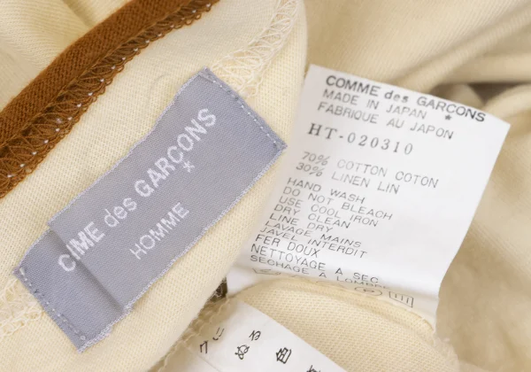 COMME des GARCONS HOMME Piping V Neck T Shirt K-164825_012