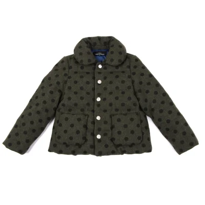 tricot COMME des GARCONS Wool Dot Snap Button Down Jacket