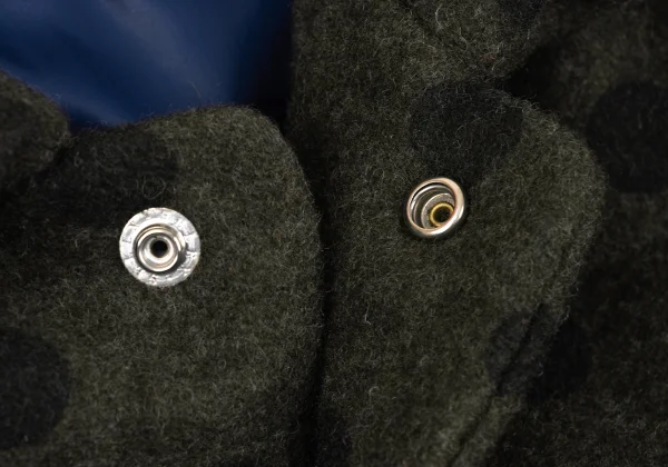 tricot COMME des GARCONS Wool Dot Snap Button Down Jacket K-164831_005