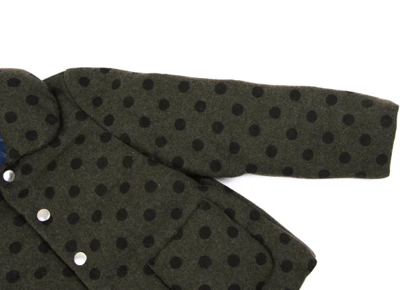 tricot COMME des GARCONS Wool Dot Snap Button Down Jacket K-164831_006