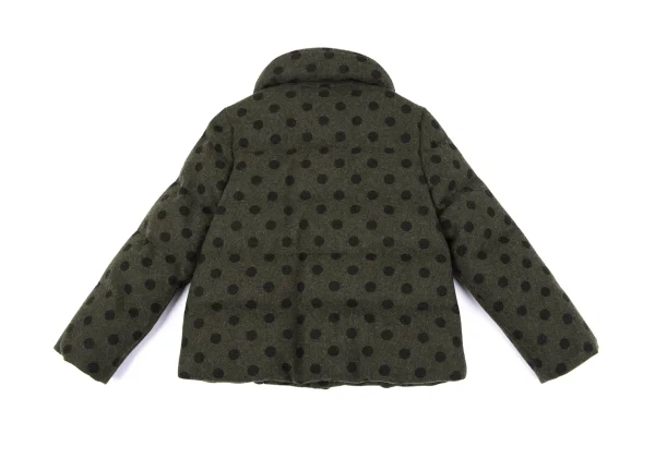 tricot COMME des GARCONS Wool Dot Snap Button Down Jacket K-164831_011