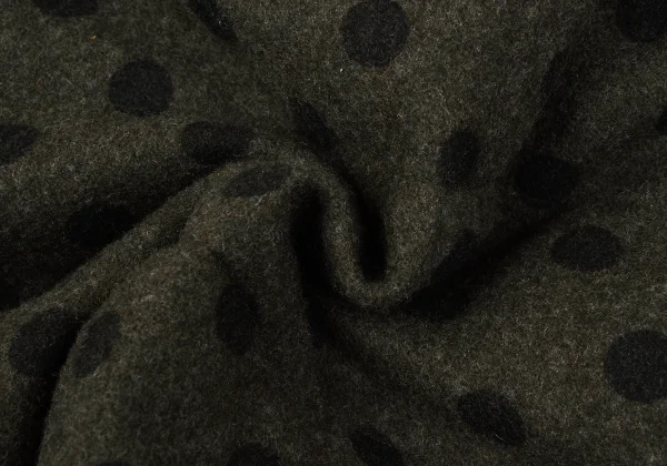 tricot COMME des GARCONS Wool Dot Snap Button Down Jacket K-164831_012