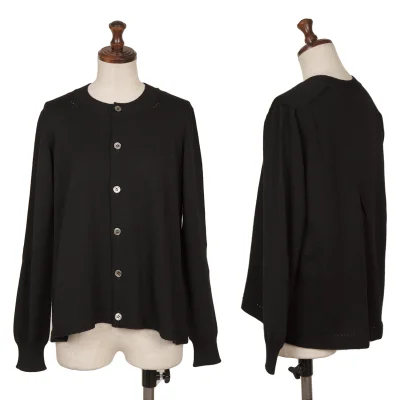 tricot COMME des GARCONS Back Tuck Wool Knit Cardigan