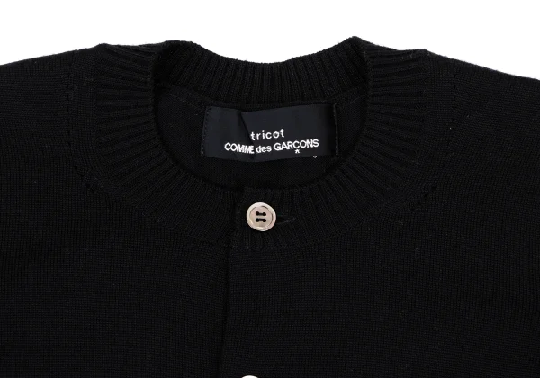 tricot COMME des GARCONS Back Tuck Wool Knit Cardigan K-164832_003