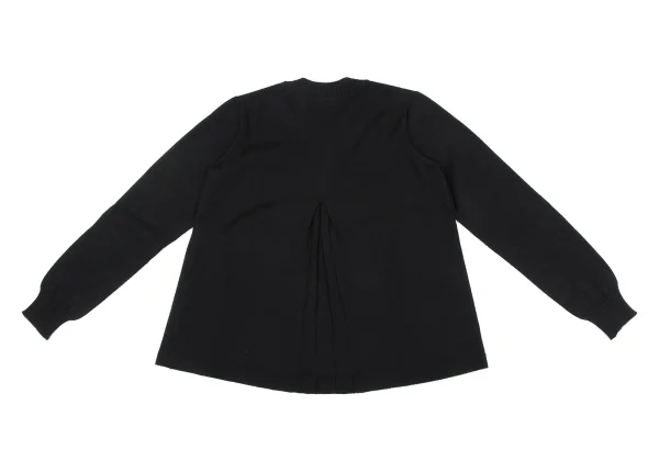 tricot COMME des GARCONS Back Tuck Wool Knit Cardigan K-164832_010