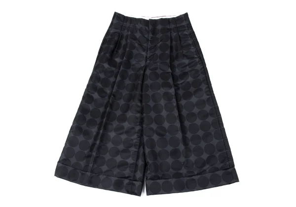 COMME des GARCONS Tuck Nylon Dot Wide Pants Black S K-164835_001