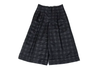 COMME des GARCONS Tuck Nylon Dot Wide Pants