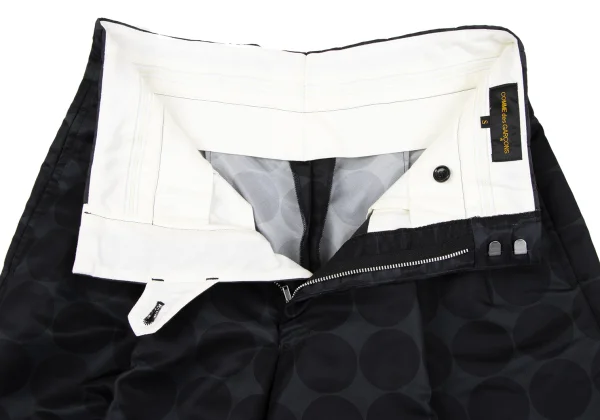 COMME des GARCONS Tuck Nylon Dot Wide Pants K-164835_004