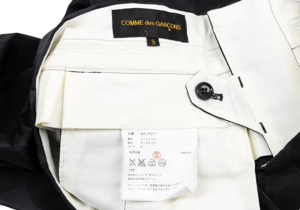 COMME des GARCONS Tuck Nylon Dot Wide Pants K-164835_011
