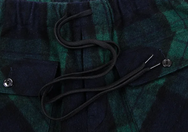 GANRYU Wool Poly Check Pants K-164836_003