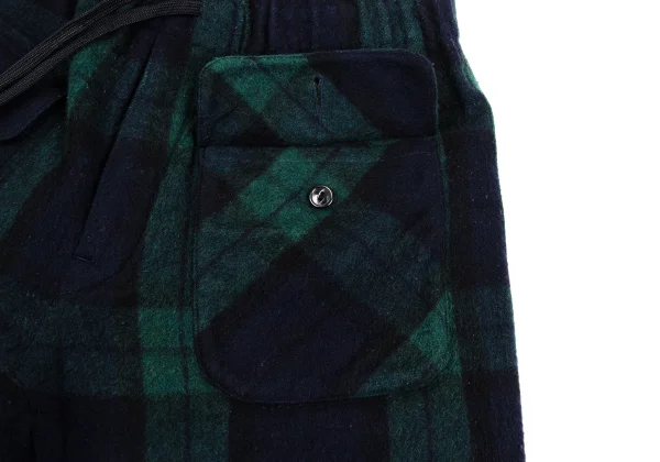 GANRYU Wool Poly Check Pants K-164836_004
