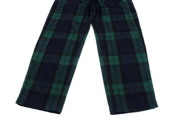 GANRYU Wool Poly Check Pants K-164836_007
