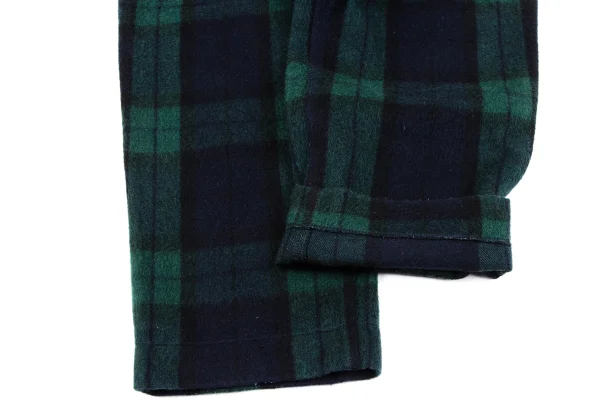 GANRYU Wool Poly Check Pants K-164836_008