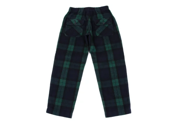 GANRYU Wool Poly Check Pants K-164836_009