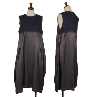 tricot COMME des GARCON Denim Switching Dyed Sleeveless Dress