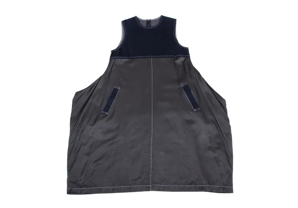 tricot COMME des GARCON Denim Switching Dyed Sleeveless Dress K-164837_002