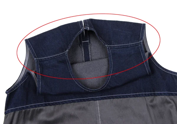 tricot COMME des GARCON Denim Switching Dyed Sleeveless Dress K-164837_004