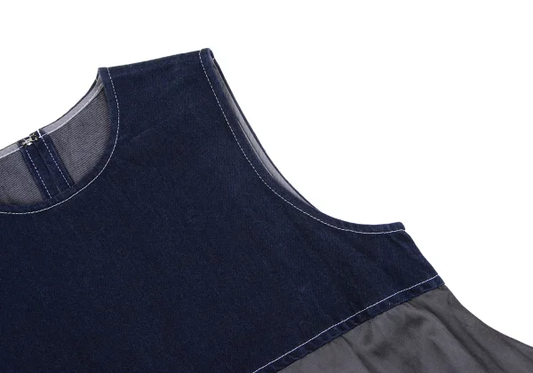 tricot COMME des GARCON Denim Switching Dyed Sleeveless Dress K-164837_008