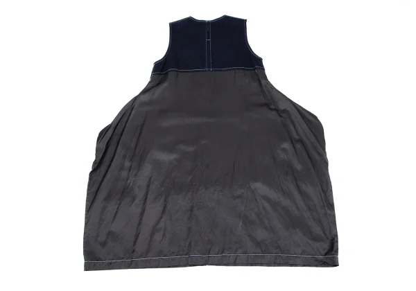 tricot COMME des GARCON Denim Switching Dyed Sleeveless Dress K-164837_014