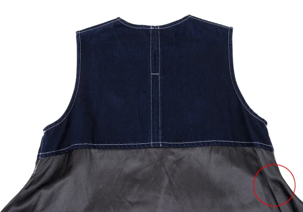 tricot COMME des GARCON Denim Switching Dyed Sleeveless Dress K-164837_015