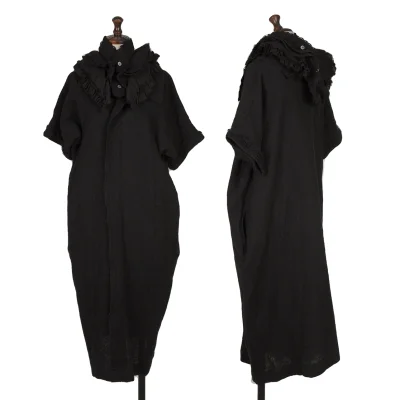 tricot COMME des GARCON Fulling Wool Frill Dress