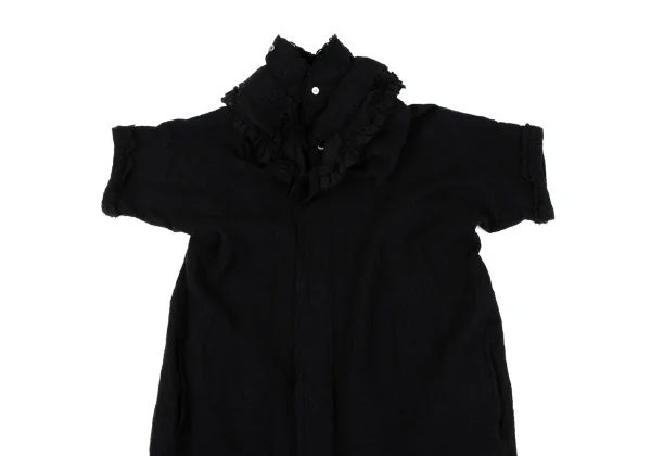 tricot COMME des GARCON Fulling Wool Frill Dress K-164838_003