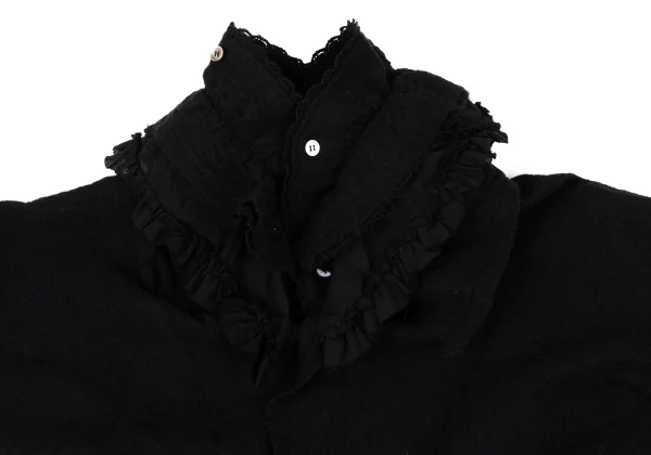 tricot COMME des GARCON Fulling Wool Frill Dress K-164838_004