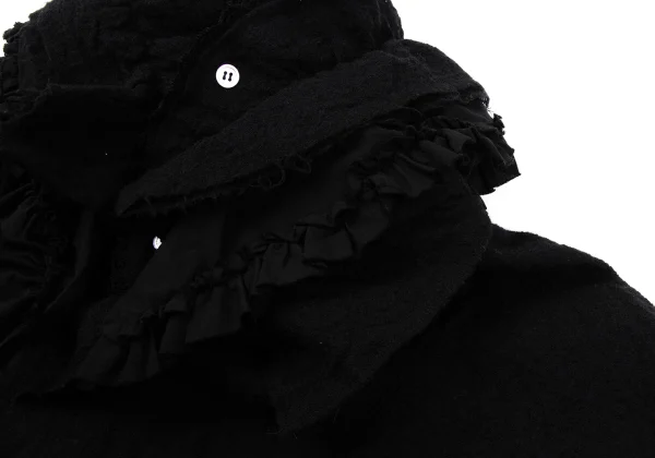 tricot COMME des GARCON Fulling Wool Frill Dress K-164838_006