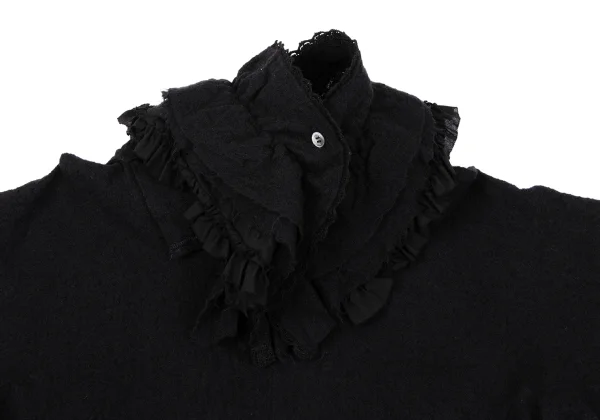 tricot COMME des GARCON Fulling Wool Frill Dress K-164838_014