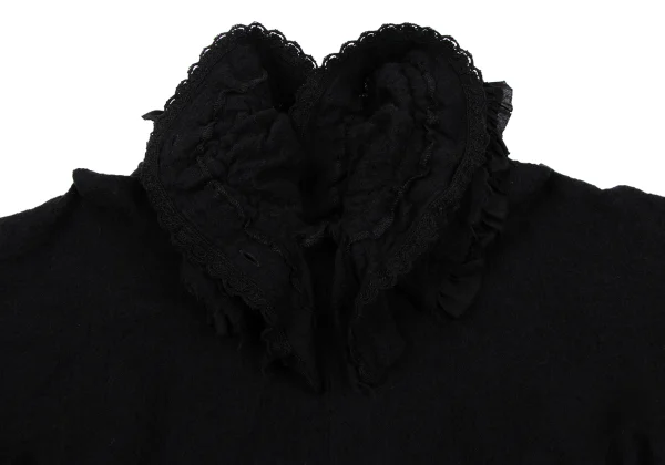 tricot COMME des GARCON Fulling Wool Frill Dress K-164838_015