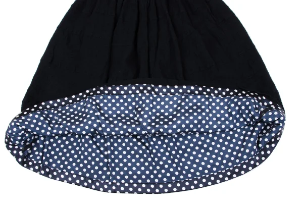 tricot COMME des GARCON Fulling Wool Dot Lining Skirt K-164842_008