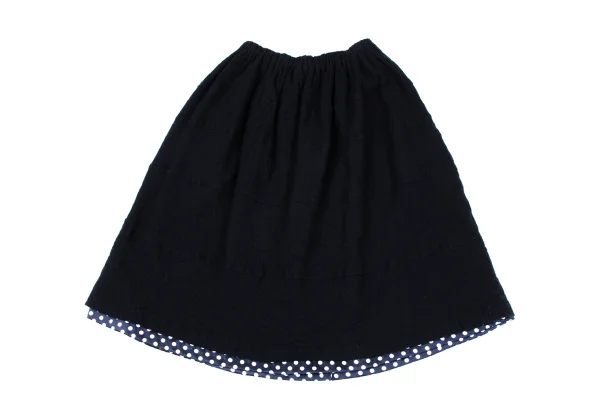 tricot COMME des GARCON Fulling Wool Dot Lining Skirt K-164842_009