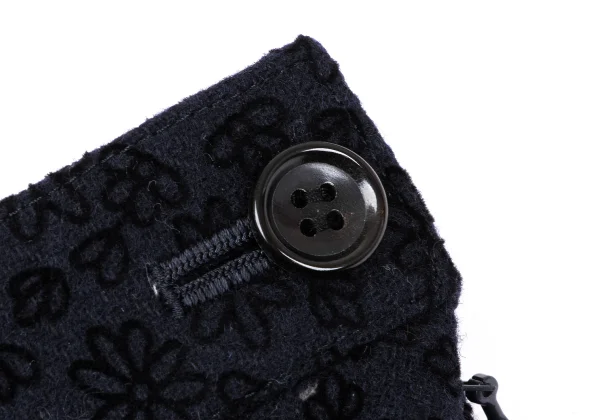 tricot COMME des GARCON Floral Flocky Frill Skirt K-164843_005