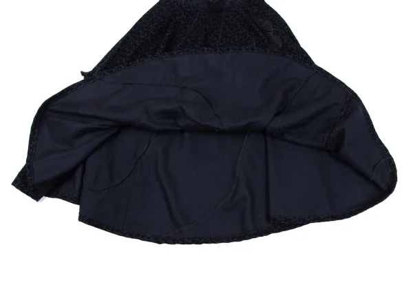 tricot COMME des GARCON Floral Flocky Frill Skirt K-164843_009