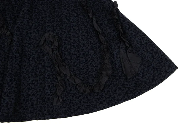 tricot COMME des GARCON Floral Flocky Frill Skirt K-164843_011