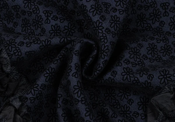 tricot COMME des GARCON Floral Flocky Frill Skirt K-164843_012