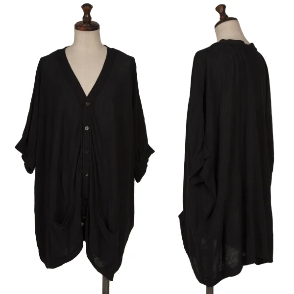 zucca Dolman Cotton Knit Cardigan Black M K-164844_001