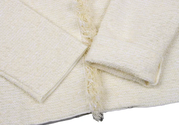 BARNEYS NEW YORK Fringe Front Tweed Cardigan K-164846_008