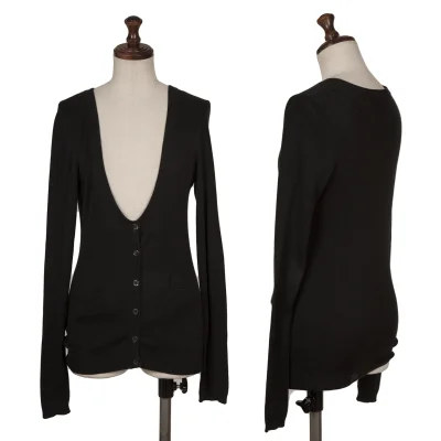 MIU MIU Open Neck Knit Cardigan