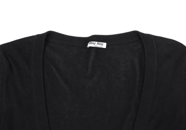 MIU MIU Open Neck Knit Cardigan K-164847_003