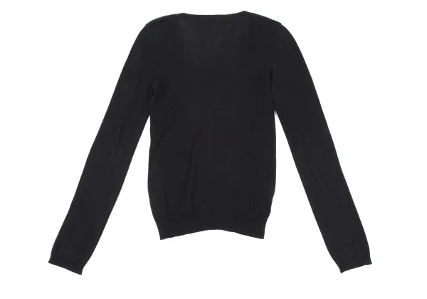 MIU MIU Open Neck Knit Cardigan K-164847_011