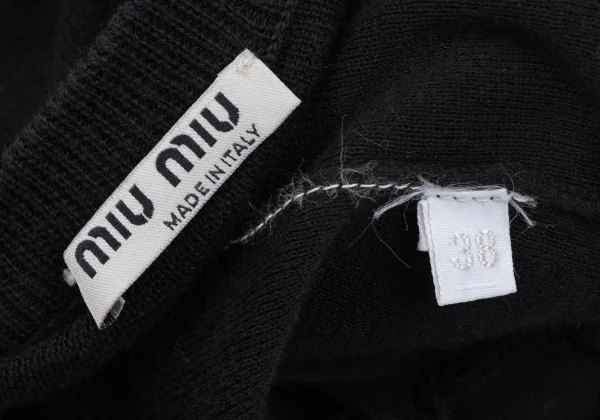 MIU MIU Open Neck Knit Cardigan K-164847_013