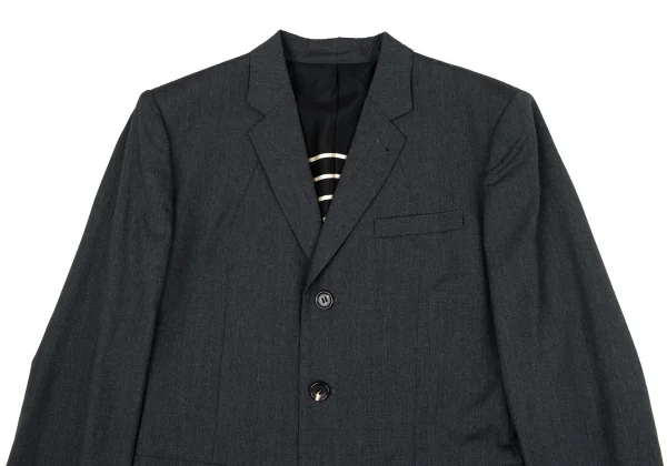 Jean Paul GAULTIER HOMME Stripe Lining Wool Jacket & Pants K-164850_003