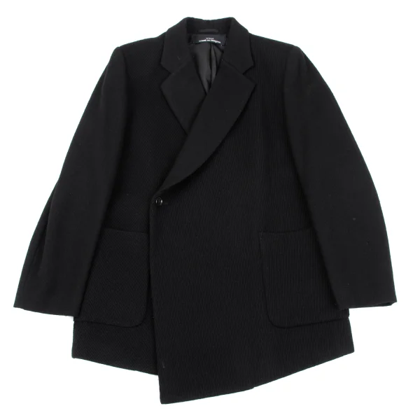 tricot COMME des GARCONS Rib Switching Wool Jacket K-164853_002