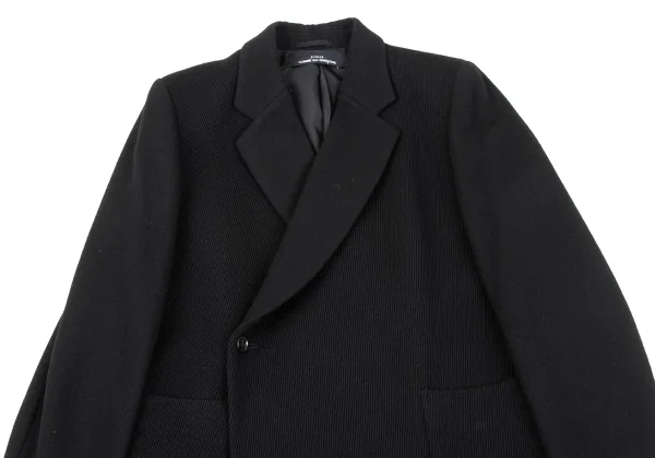 tricot COMME des GARCONS Rib Switching Wool Jacket K-164853_003