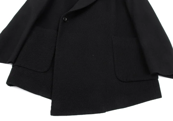 tricot COMME des GARCONS Rib Switching Wool Jacket K-164853_007